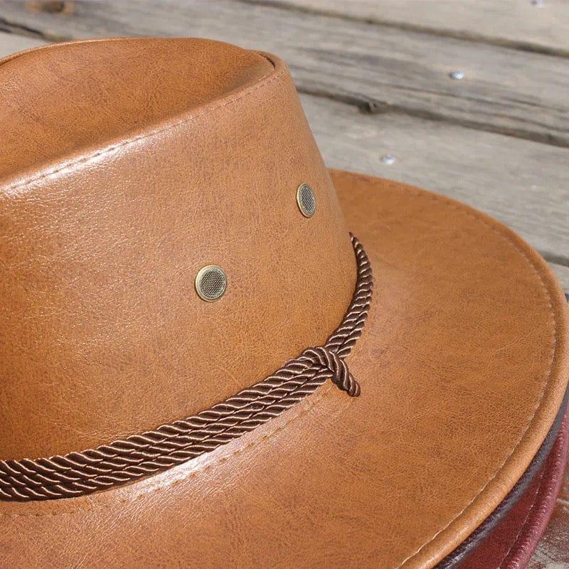 Leather Cowboy hat